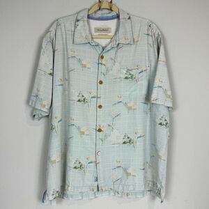Vintage Tommy Bahama Silk Aloha Camp Shirt XXL